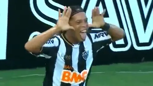 Ronaldinho, fază magică în Brazilia!** Deși a ajuns la 33 de ani, „Dințosul” nu și-a pierdut imaginația. VIDEO: Vezi ce gol a înscris