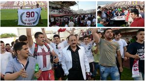 FOTO: 2500 de suporteri și mai mulți jucători au sărbătorit 90 de ani de la înființarea FC Rapid