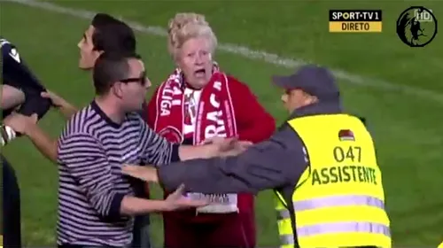 Rusescu se pregătește de o experiență unică la Braga: va fi susținut din tribune de bunicuța – ultras! VIDEO – Femeia a creat „haos” pe teren în ultima etapă :)
