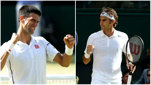 Ultim act de colecție la Wimbledon. Federer și Djokovic se vor afla față în față pentru a doua oară într-o finală de GS