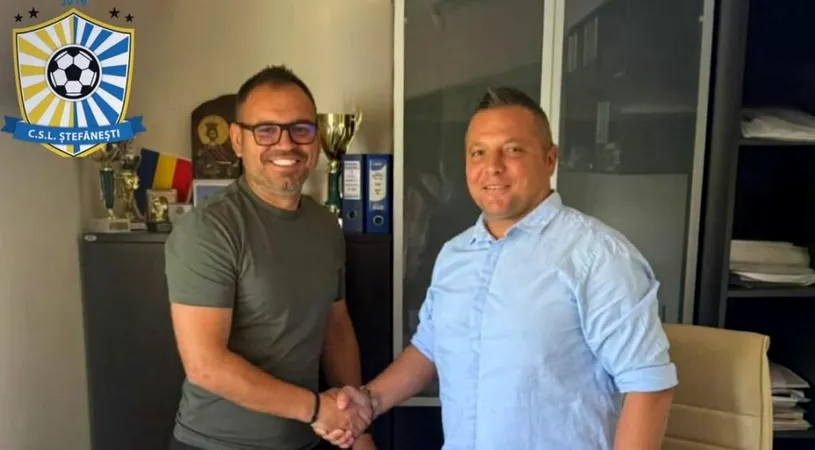 CSL Ștefăneștii de Jos și-a prezentat noul antrenor principal. Alegerea conducerii, un fost mijlocaș cu prezențe în Liga 2 și Liga 1