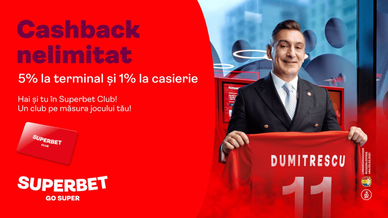 ADVERTORIAL | Cashback pe măsura jocului tău în Superbet Club