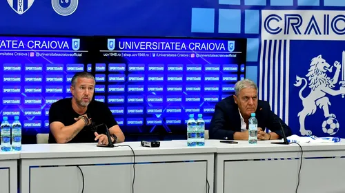 Tensiune maximă la Universitatea Craiova: Mihai Rotaru e furios pe Sorin Cârțu, după ce președintele i-a stricat „gentlemen’s agreement”-ul pe care îl avea cu Laurențiu Reghecampf privind despărțirea de antrenor | EXCLUSIV