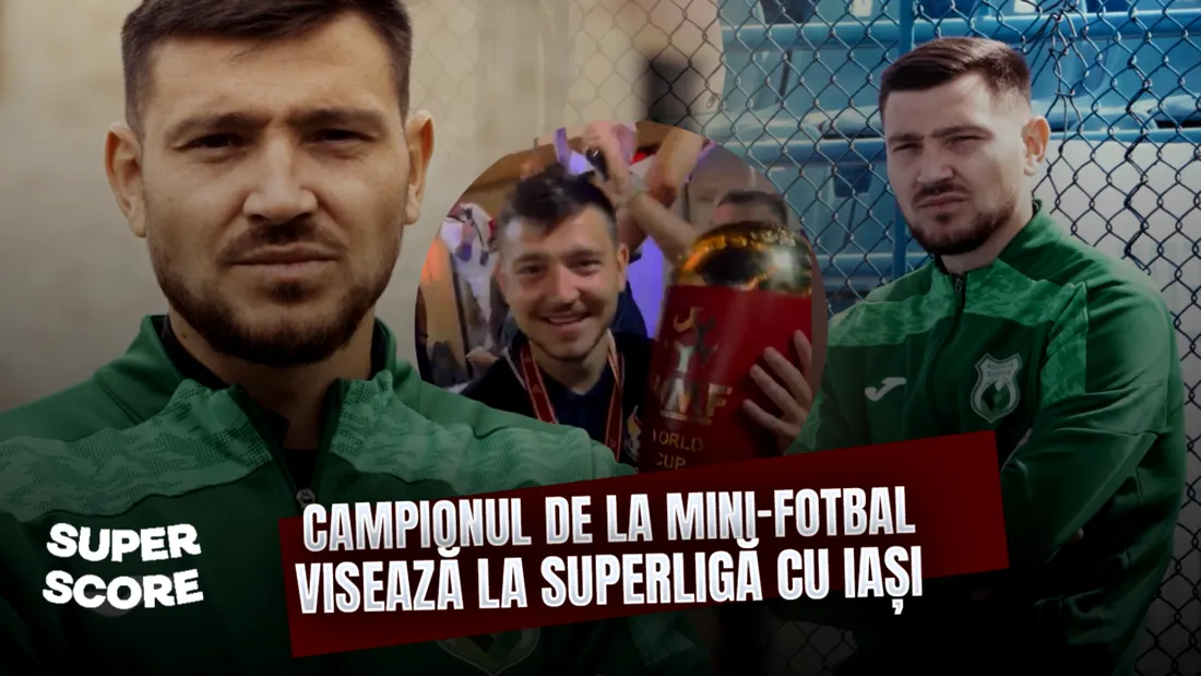Campion mondial la minifotbal, fratele lui Bogdan Mocanu vrea în Superligă (P)