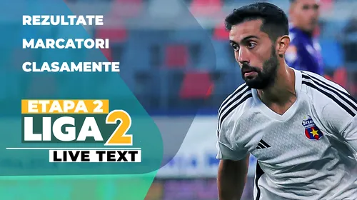 Liga 2, etapa 2 | Steaua se impune la Buzău, CS Mioveni învinge surpriza din prima rundă. FC Bihor a fost îngenuncheat la Buftea, Miercurea Ciuc a defilat și la Severin