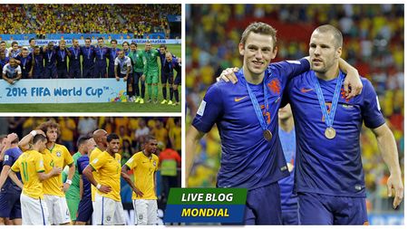 LIVE BLOG CM 2014, ziua 28 | Finala mică, un nou dezastru: Brazilia - Olanda 0-3. Brazilia are cea mai slabă apărare din turneu și a primit 14 goluri pentru prima dată la CM. Golaveraj negativ pentru "Selecao"
