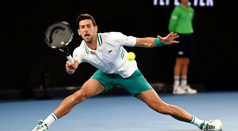 Novak Djokovic, primul finalist al probei masculine de simplu la Australian Open! Revelația Aslan Karaţev, învinsă după 113 minute de joc