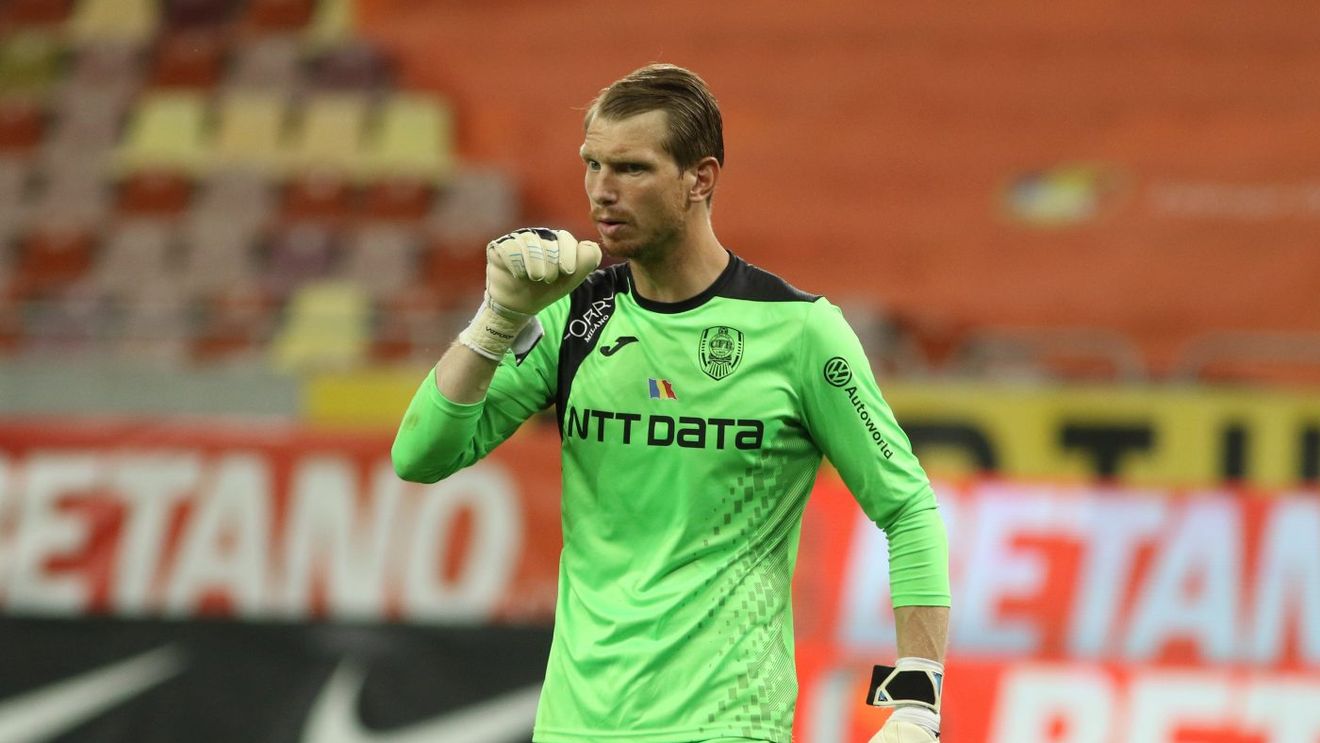 Giedrius Arlauskis revine în poarta CFR-ului! Lituanianul apără contra FCSB-ului în Supercupa României