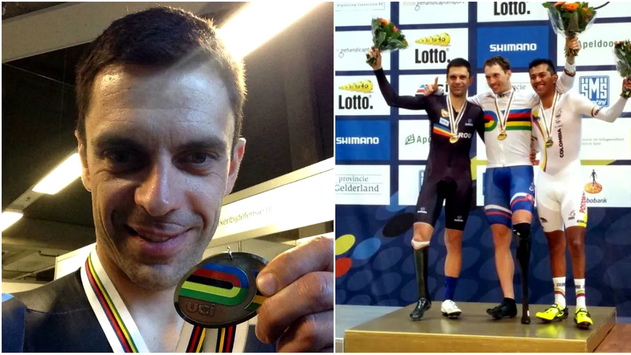 Încă o medalie pentru președintele Federației Române de Ciclism! Eduard Novak a devenit vicecampion mondial la paraciclism în proba de 4 kilometri contratimp de la Apeldoorn