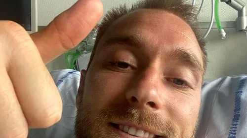 Prima imagine cu Christian Eriksen de la spital, după stopul cardiac suferit: „Mă simt bine!” | FOTO