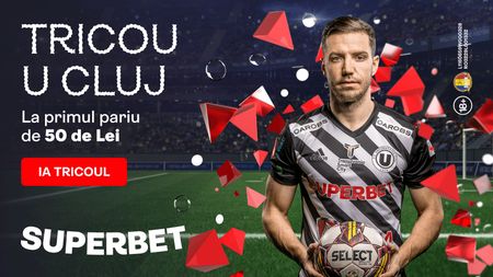 ADVERTORIAL | Află ce simplu primești tricoul lui U Cluj, pentru primul tău pariu pe Superbet.ro