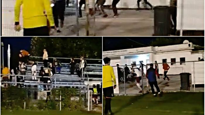 EXCLUSIV VIDEO "Toți, pe ei, bă! Haide, băă! La poartă, la poartă!" Filmul cu bătălia de la stadionul "Spartac", dintre rapidiști și steliști. Au fost implicați și jucătorii!