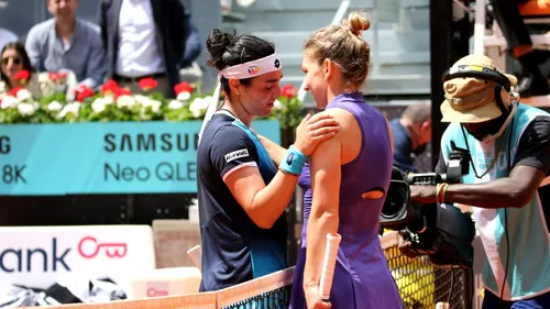 Moment rar întâlnit în tenis după eșecul Simonei Halep cu Ons Jabeur! Ce a transmis sponsorul comun al celor două jucătoare