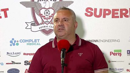 Mihai Iosif a trăit un coșmar la Arad și anunță după remiza Rapidului cu UTA: „Nu avem dubluri pe posturi! Ieșirea lui ne-a derutat!”