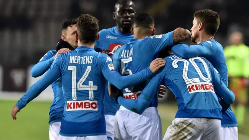 Napoli e noul lider din Serie A. Victorie clară cu Torino