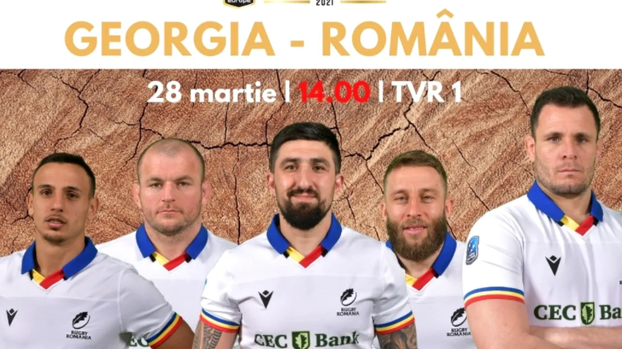 Cinci schimbări în primul XV pentru naționala României de rugby pentru partida cu Georgia! Meciul este duminică de la ora 14.00