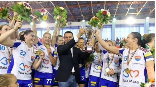 Baia Mare își anunță revenirea în forță: titlul la fete în 2020 și participarea în Liga Campionilor. Cherecheș prevede sfârșitul la CSM: „Sunt convins că la București se vor stinge lanternele care au fost aprinse într-un mod fals”
