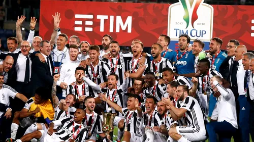 Juventus a spulberat-o pe Milan în finala Cupei și e la un pas să realizeze al patrulea event consecutiv. FOTO | Scenografie impresionantă afișată de 