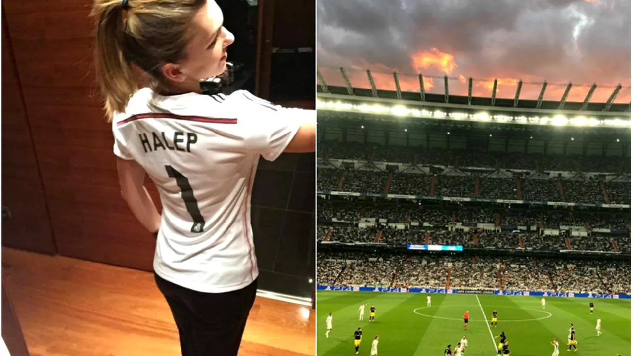 FOTO | Simona Halep a mers la meciul Real Madrid - Atletico Madrid și a rămas impresionată de spectacolul oferit de 