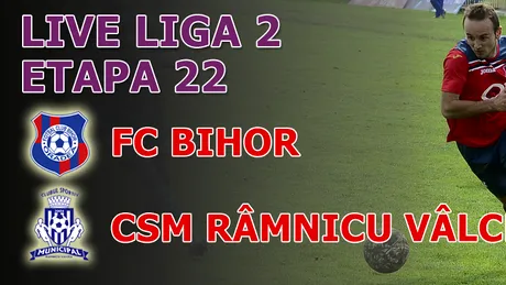 FC Bihor - CSM Râmnicu Vâlcea 1-0** Bud lovește de 3 puncte