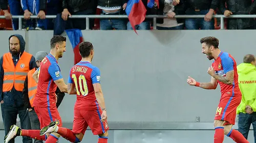Gabi Enache, primul gol în tricoul Stelei. FOTO: Gestul superb pe care l-a făcut după ce a deschis scorul cu Dinamo