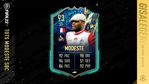 Anthony Modeste în FIFA 22. Cerințele SBC și recenzia cardului