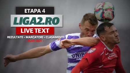 Liga 2, rezultate etapa 4 play-out | Se conturează tot mai mult barajul de menținere între Poli Timișoara și FC Brașov. FK Miercurea Ciuc și Metaloglobus au reușit victorii la scor în această rundă, Șelimbăr s-a salvat