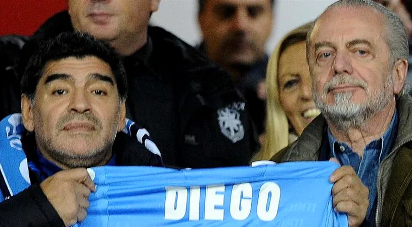 Patronul lui Napoli, scrisoare tulburătoare după decesul lui Diego Maradona: „Ești și vei rămâne cu noi toți, pictor al balonului”