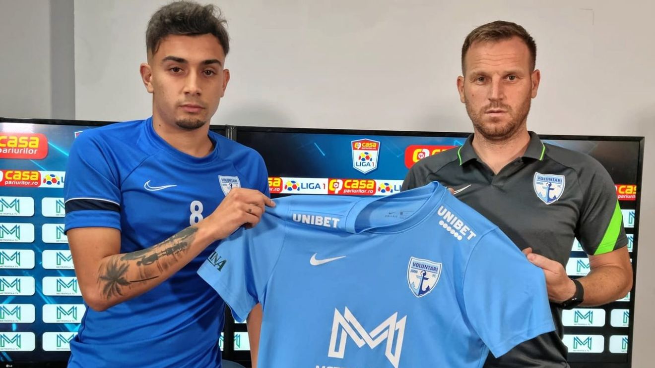 FC Voluntari l-a prezentat oficial pe George Merloi, fotbalistul trecut pe la Rennes!
