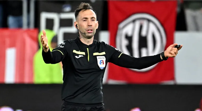 Brigadă de arbitri din prima ligă la jocul tur din barajul dintre CSC Dumbrăvița și Chindia Târgoviște
