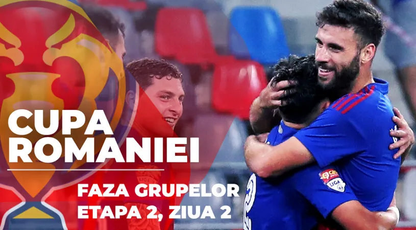 Cupa României, faza grupelor | Steaua, egala Rapidului. CS Tunari reușește o nouă surpriză, acum cu FC Voluntari. SCM Zalău și Progresul Pecica au pierdut cu echipe din prima ligă