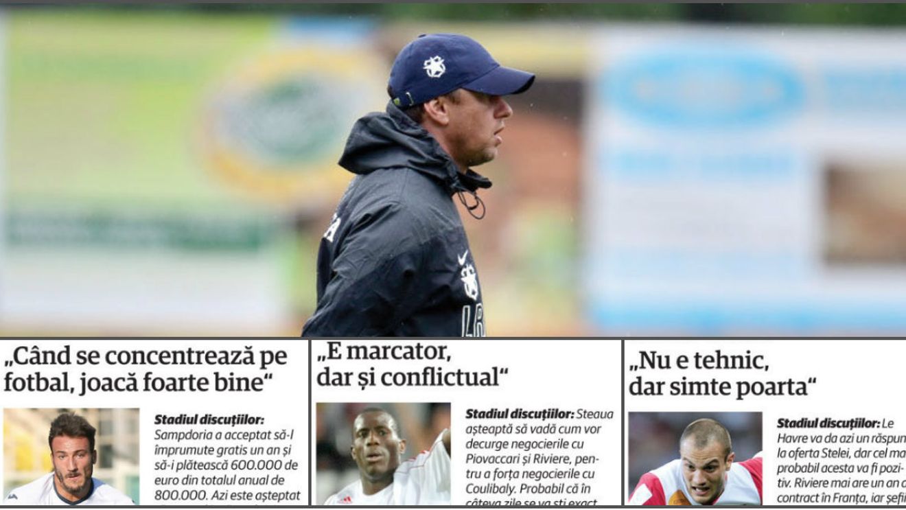 Cine va rezolva problema din atacul Stelei? Totul despre Piovaccari, Riviere și Coulibaly, oamenii doriți de Reghe