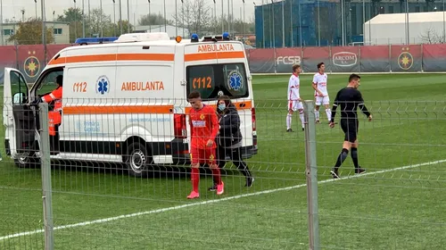 Momente de groază la derby-ul FCSB 2 – Dinamo 2! Ambulanța a intrat pe teren, după ce Cristian Dumitru a căzut secerat | VIDEO EXCLUSIV
