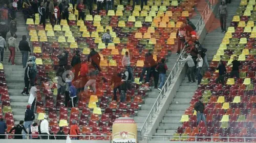 FOTO Incidente grave înainte de Dinamo – Rapid!** Conflictul a continuat pe Național Arena