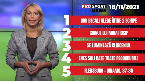 PROSPORT NEWS | Gigi Becali alege între două echipe. Cele mai importante știri ale zilei | VIDEO