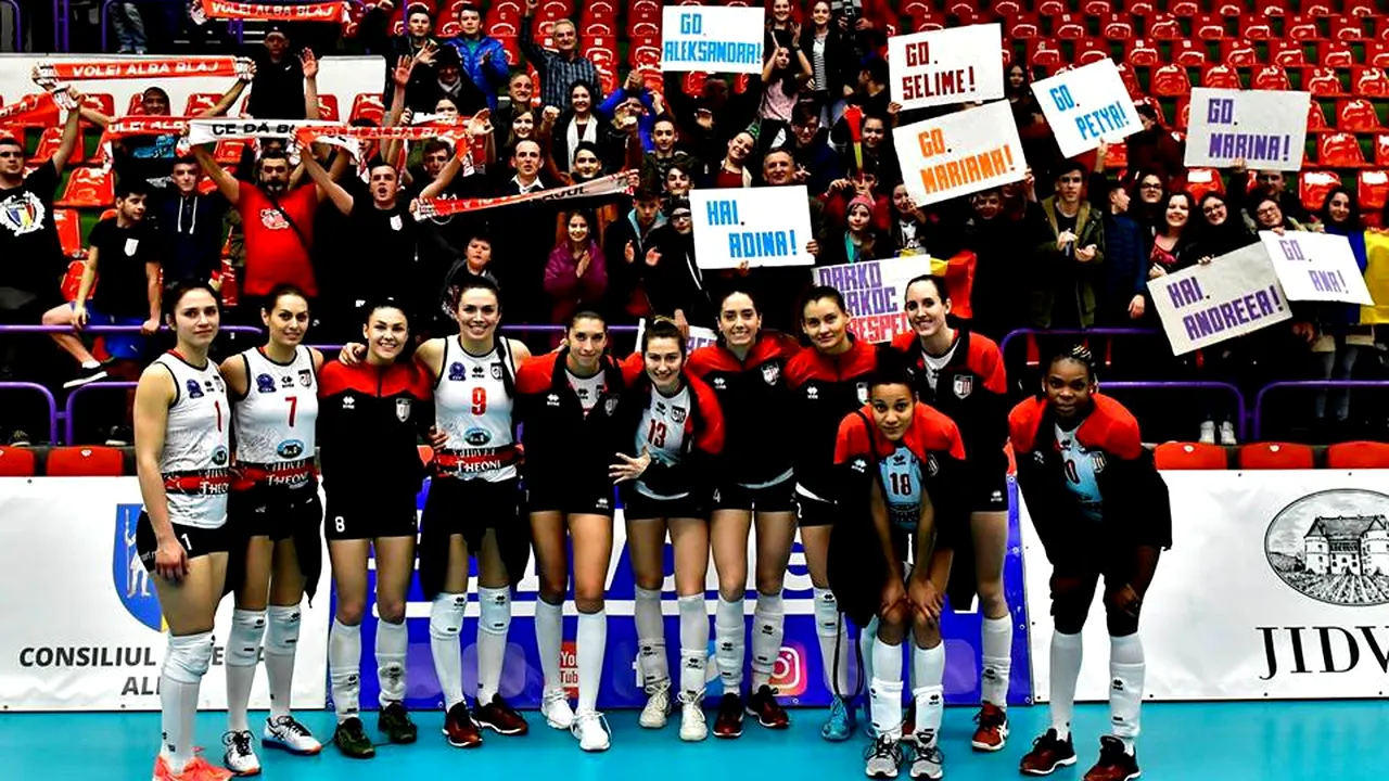 Performanță de excepție pentru voleiul feminin din România: Alba Blaj a adunat cinci victorii consecutive în Liga Campionilor și și-a asigurat prezența între cele mai bune șase echipe de pe continent