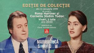 Marius Tucă Show începe de la ora 20.00 pe gandul.ro cu o nouă ediție de colecție. Invitați: Rona Hartner și Corneliu Vadim Tudor