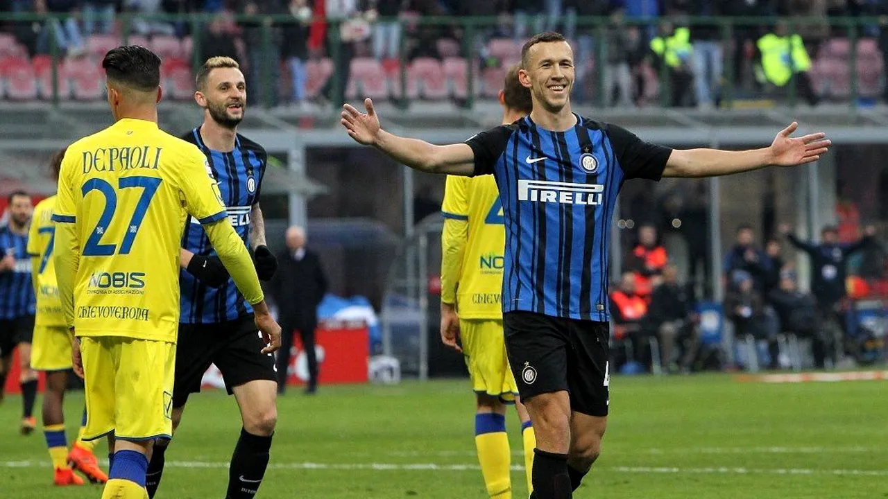 Inter s-a distrat cu Chievo și e noul lider din Serie A. Perisic a reușit un 
