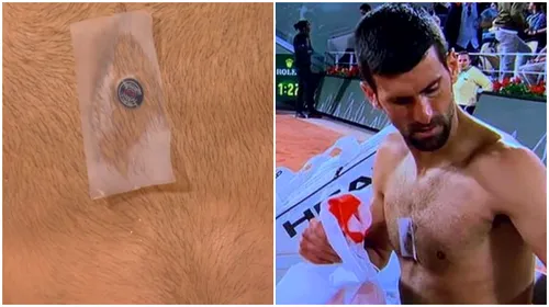 Obiectul bizar de pe pieptul lui Novak Djokovic generează controverse aprinse la Roland Garros: „Are voie cu așa ceva?” Sârbul a amplificat misterul: „Îl copiez pe Iron Man!” FOTO