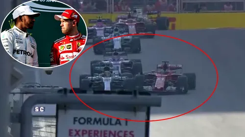 Scandal MONSTRU în Formula 1, după ce Hamilton l-a șicanat pe Vettel, iar germanul a intrat intenționat în britanic! 