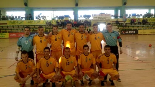 Naționala de futsal U21 a umilit moldovenii