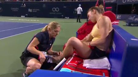 Simona Halep încheie prin abandon turneul de la Toronto! S-a retras după doar un set jucat în sferturile Rogers Cup