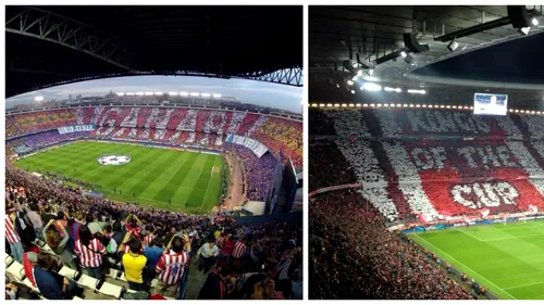 Coregrafii de Ligă. FOTO - Spectacol oferit de galeriile lui Atletico și Bayern Munchen