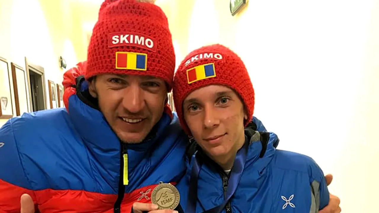 Premieră în schi-alpinism. Gheorghe Petruț Jinga, medalie de bronz la Campionatele Mondiale din Elveția, în proba vertical - cadeți