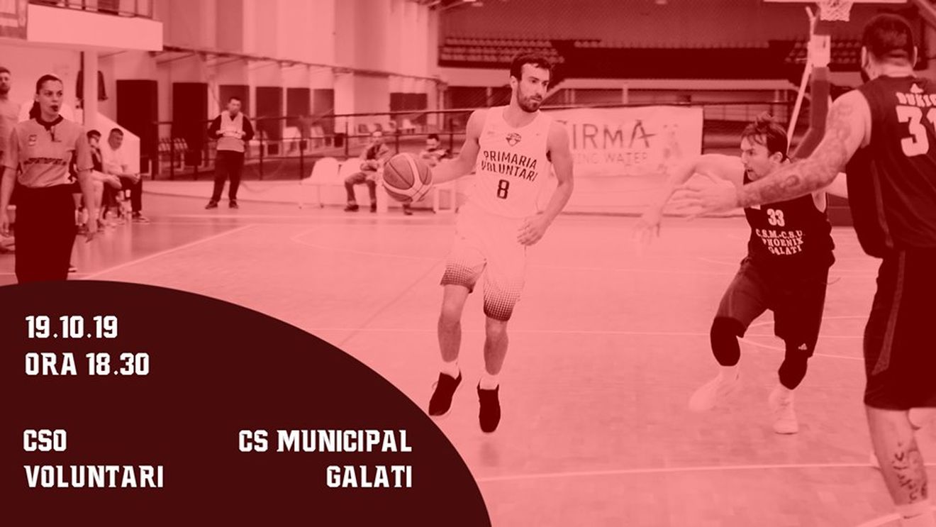 LNBM | Derby-ul Grupei B: CSO Voluntari – CS Municipal Galati, scor 94 - 85