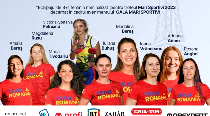 Gala Mari Sportivi ProSport 2023! Echipajul din proba de opt plus unu, cel în care ne punem speranțe la JO de la Paris