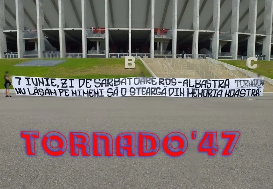 suporteri fcsb mesaj ziua stelei nationa arena banner
