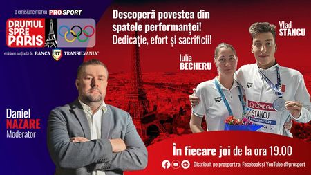 Vlad Stancu, unul dintre cei mai promițători sportivi români ai momentului, este invitatul emisiunii Drumul spre Paris (episodul 3), realizată de jurnalistul Daniel Nazare