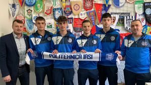 "Au fost monitorizați". Patru juniori de perspectivă ai Politehnicii Poli au semnat contracte de jucători profesioniști cu clubul