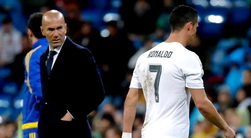 Cum a comentat Zidane suspendarea de cinci etape primită de Ronaldo. Antrenorul Realului a ales cuvinte tari: 